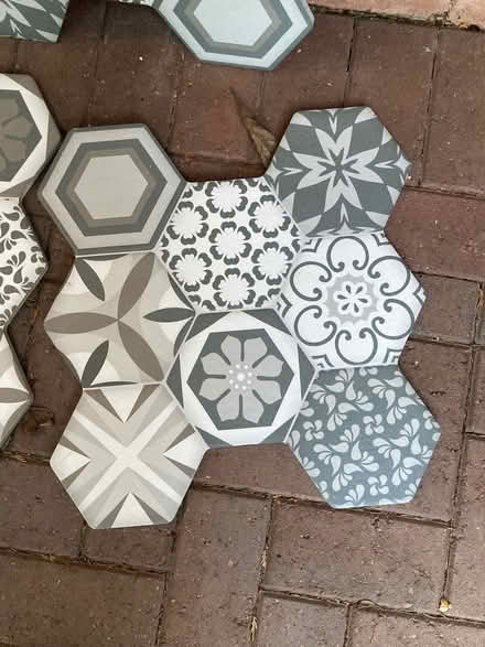 Photo of free 3 decorative floor tiles (Mickleover DE3) #2