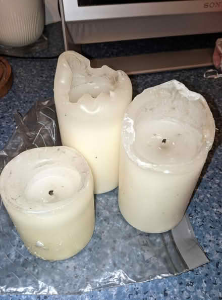 Photo of free Three pillar candles (Erdington B24) #1