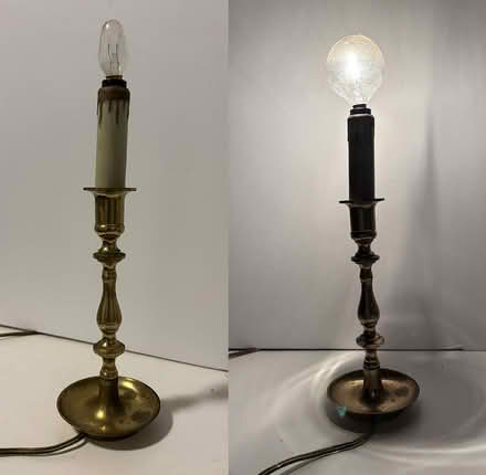 Photo of free Vintage candlestick lamp (UWS 97St & West End Ave) #1