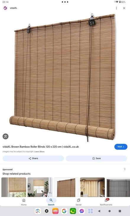 Photo of 2 Bamboo blinds 90 cm or wider (Norwich NR4) #1