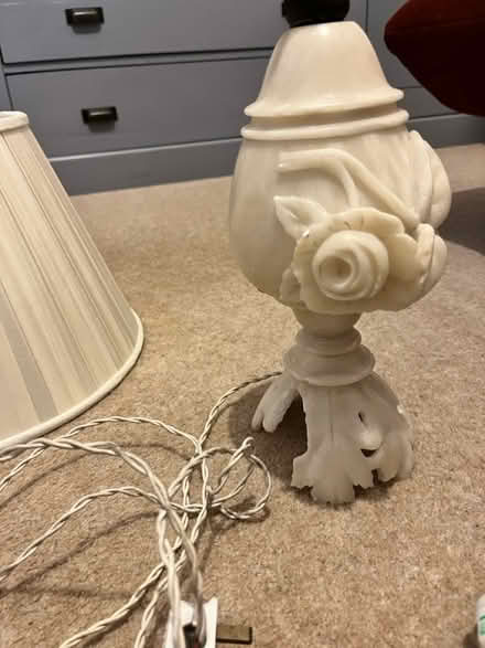 Photo of free Alabaster lamp base and shade (Lewisham SE13 7FZ) #3