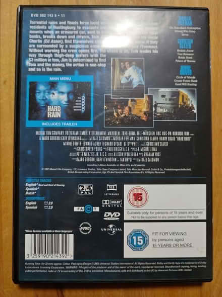 Photo of free Hard Rain DVD (CB4) #2