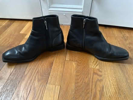 Photo of free Men’s black faux leather boots 45 (Clinton Hill, Brooklyn) #4