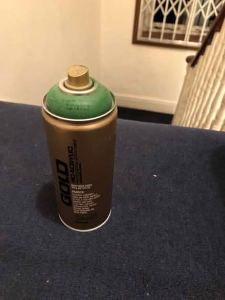Photo of free Wood block and green spray paint (Kennington SW9) #2