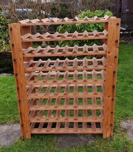 Photo of free 72 bottle wooden wine rack (Stokenchurch HP14 3) #1