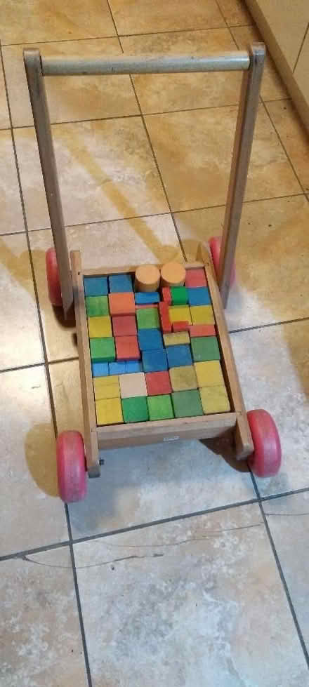 Photo of free Toddler's walker trolley with bricks (Chorlton M21) #1