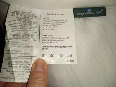 Photo of free Sleep Innovations memory pillows (Amersham HP7) #3