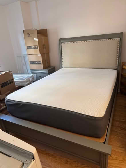 Photo of free Grey Queen Bed Frame & Platform (DuPont South) #2