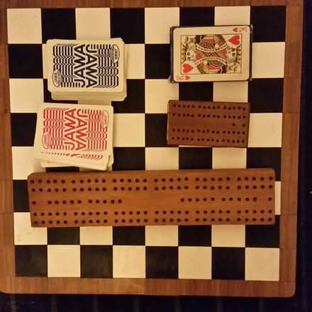 Photo of free cards checkerboard 21 game counters (Ann Arbor near Hillside Terr.) #1