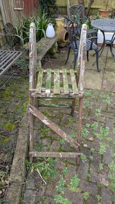 Photo of free Old ladder (Kempshott RG22) #2