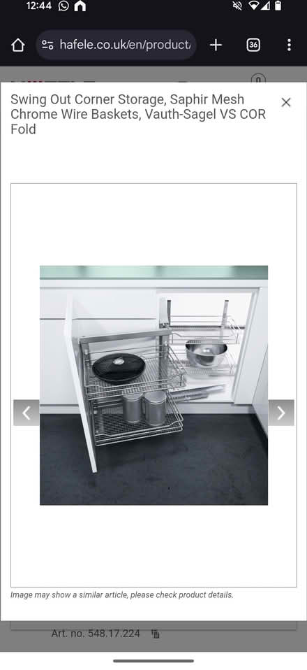 Photo of free Pull & swing out magic corner (OX3) #1