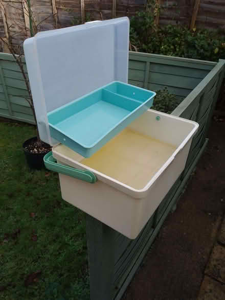 Photo of free sewing/paint/tool box (Kingsway) #1