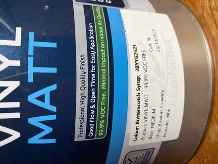 Photo of free Paint, Vinyl Matt. Butterscotch Syrup. (East Grinstead RH19) #3