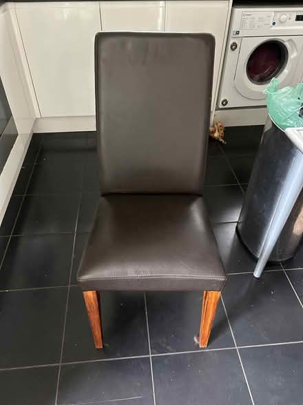 Photo of free Brown faux leather chairs (Muswell Hill N10) #1