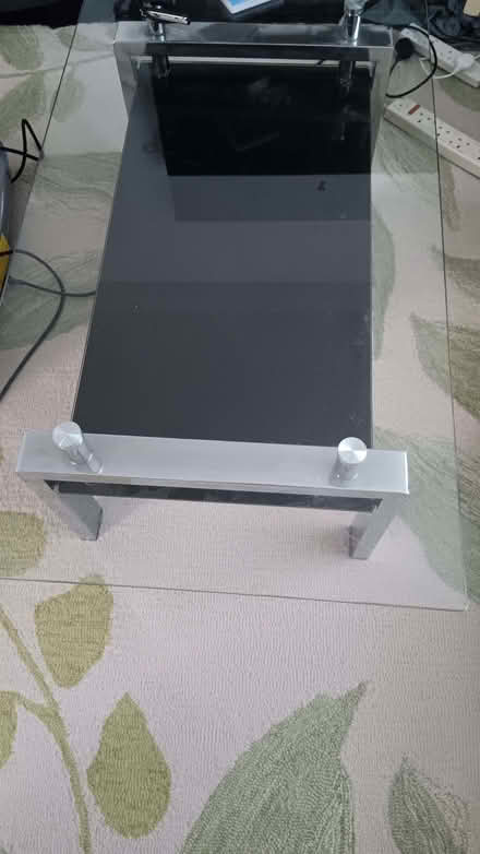 Photo of free Large chrome and glass coffee table (NW9) #1
