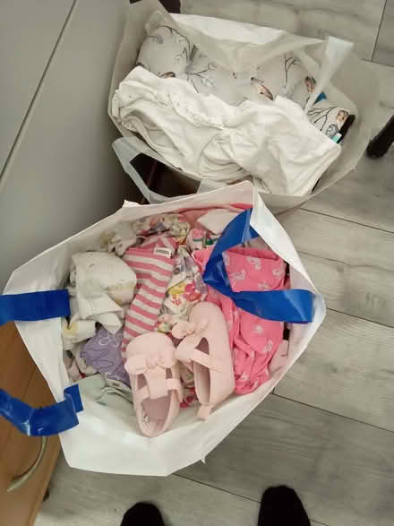 Photo of free 2 carrier bags of baby and small toddler clothes (Fenlake MK42) #1