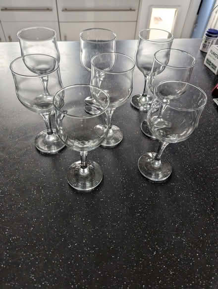 Photo of free Clear wine glasses (Kempshott RG22) #1