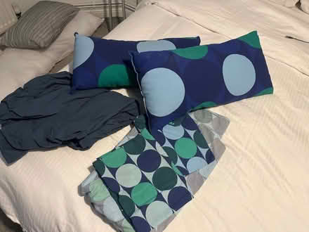 Photo of free Double duvet cover set and cushions (Br2 Shortlands) #1
