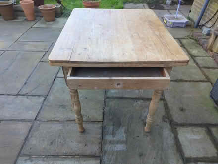 Photo of free Old pine desk with drawer (Berkhamsted HP4) #2