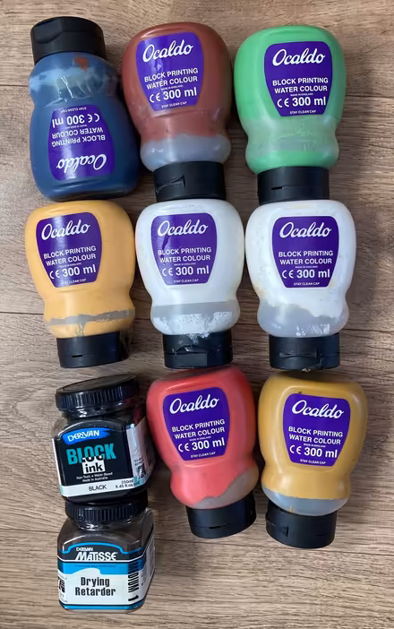Photo of free Printing inks and 4 rollers (Barton OX3) #2
