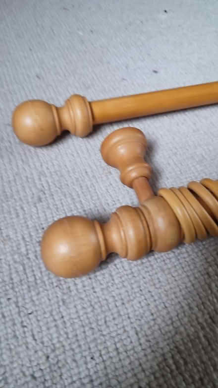 Photo of free Double length wooden curtain pole (B29) #2