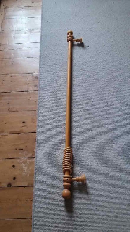 Photo of free Wooden curtain pole (B29) #1