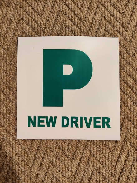 Photo of free P plate for new driver (Cogges OX28) #1