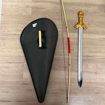 Photo of free Toy shield, sword + longbow (Hampton Hill/Fulwell) #2