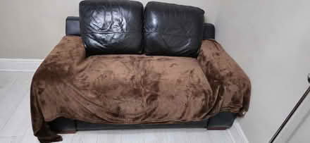 Photo of free 2× Leather sofas (UB1) #1