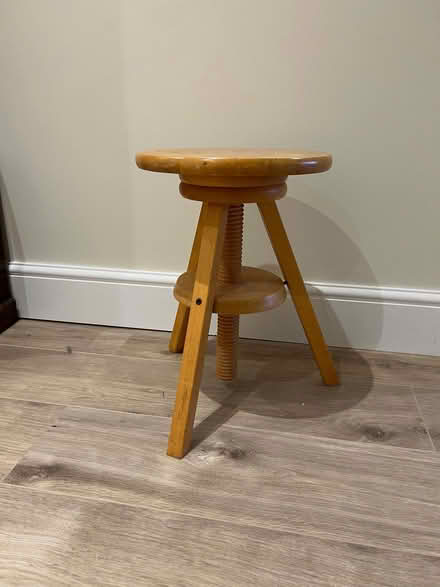 Photo of free Wooden stool, adjustable (Chiswick W4) #1