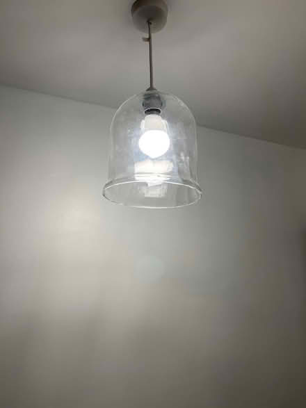 Photo of free Glass lamp shade pendant (CR8) #3