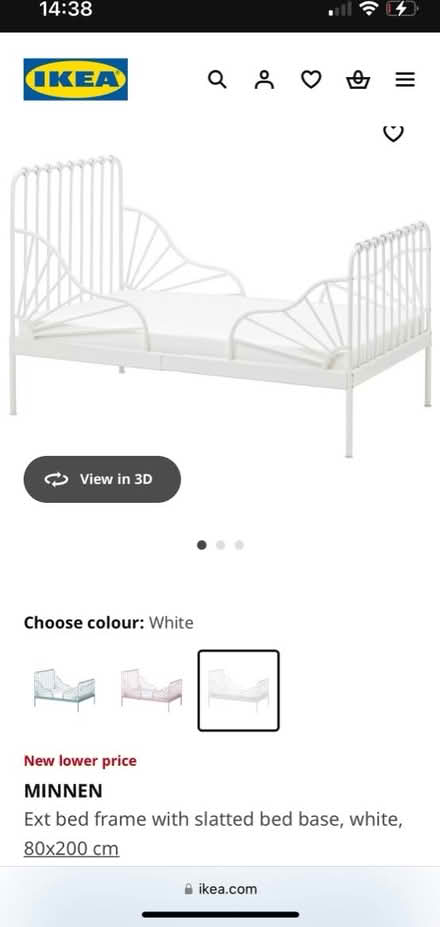 Photo of free IKEA metal child’s single bed (Forest Hill SE23) #1