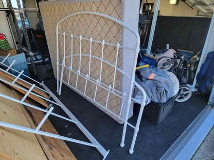 Photo of free Queen box spring and bed frame (Santa Rosa) #1