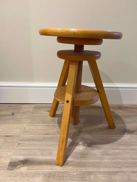 Photo of free Wooden stool, adjustable (Chiswick W4) #2
