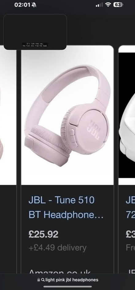 Photo of Jbl headsphones. (Kirkham PR4) #1