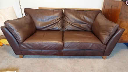 Photo of free M&S leather sofas x 2 (Totley S17) #2