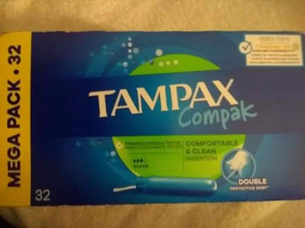 Photo of free Tampax NOT opened (Birmingham City Centre) #1