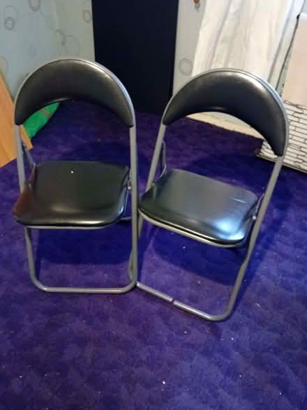 Photo of free two metal folding chairs (Netteswell CM20) #1