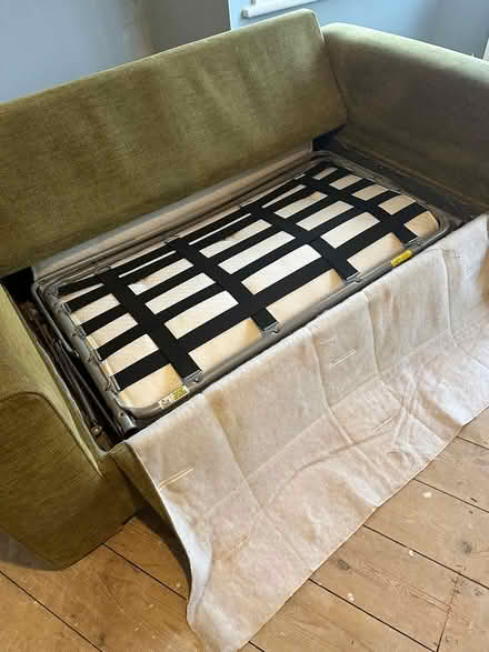 Photo of free Sofa bed (two seater) with cushions (North Kingston KT2) #3