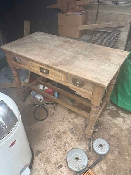 Photo of free Old pine console table (Lewes nevill) #1