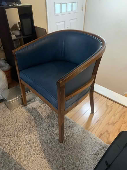 Photo of free Blue arm chair (Shirlington, Arlington VA) #2