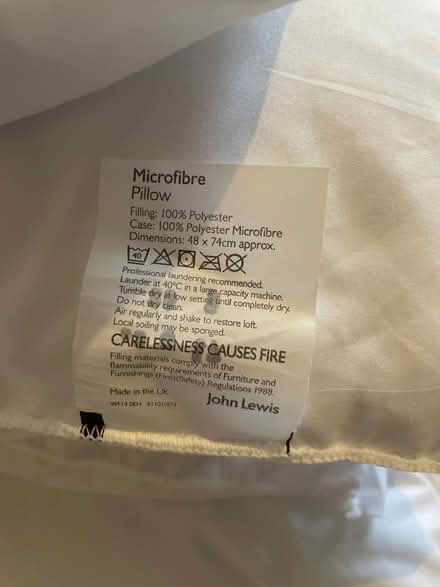 Photo of free 2 single duvet and 4 pillows (BR6) #2