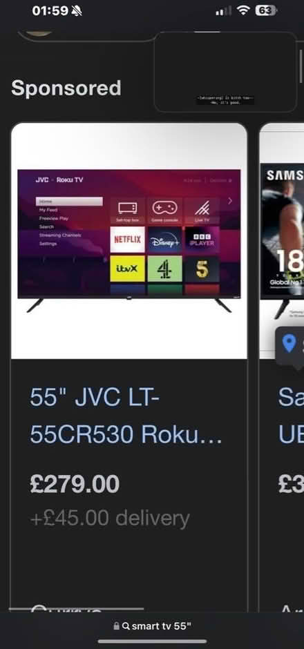 Photo of 55” smart tv (Kirkham PR4) #1