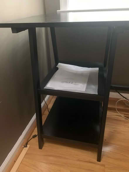 Photo of free Computer desk black (Shirlington, Arlington VA) #2