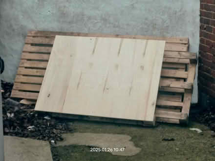 Photo of free 3 X sturdy pallets (SE26) #1