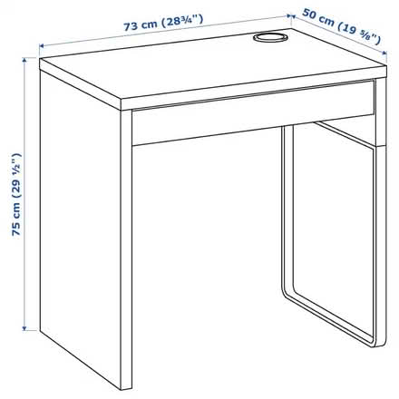Photo of free IKEA Micke Computer desk (white) (KT3 New Malden) #3