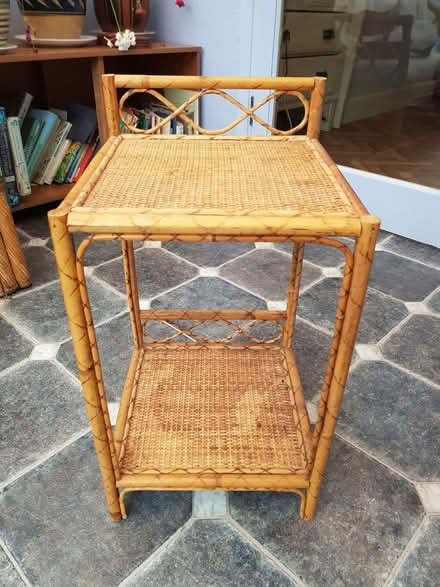 Photo of free cane bedside table (Linslade LU7) #1