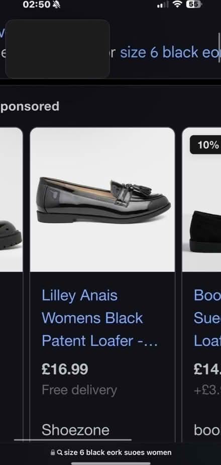 Photo of Black womens work shoes size 7 / 6 (PR4) #1