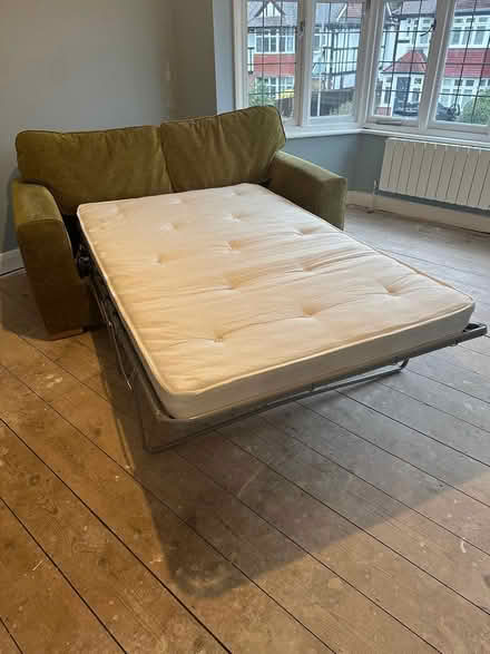 Photo of free Sofa bed (two seater) with cushions (North Kingston KT2) #4