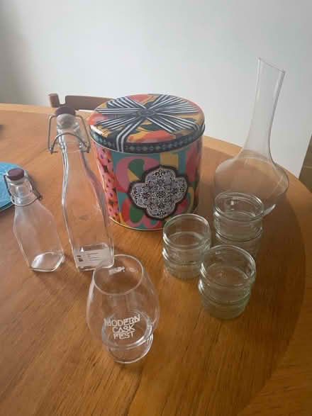 Photo of free Glass, tin, bottles, pots, wine jar (L8) #1